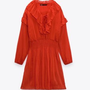 Zara red dress